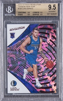 2018-19 Panini Revolution "Chinese New Year" #128 Luka Doncic Rookie Card - BGS GEM MINT 9.5